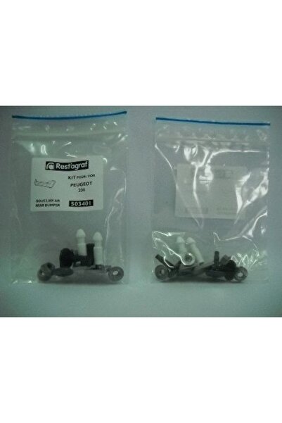 RESTAGRAF Set clipsuri montaj bara spate A503401, plastic, pentru Peugeot 206