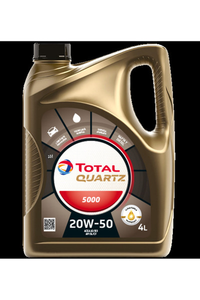 TOTAL Ulei motor Quartz 5000 20W50 148594, volum 4 litri, mineral