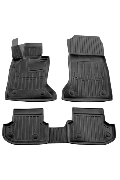 Umbrella Set covorase auto din cauciuc 105900, negru, pentru BMW 5 (F10), 201...