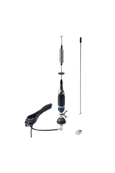 PNI Antena CB S75 42105, cu fluture, cu montura, cablu RG58 4 metri, si mufa ...