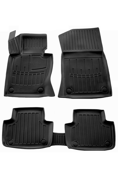 Umbrella Set covorase auto din cauciuc 105903, negru, pentru BMW X3 (E83), 20...