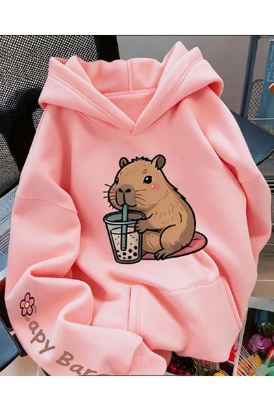 Generic Brand Суичър с качулка за възрастни с щамповано лого