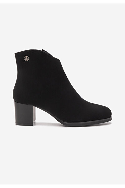 B T Shoes Botine dama cu toc Paulene V2 negre