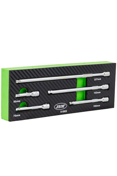JBM Set 5 prelungitoare chei tubulare 51805, antrenor patrat 1/4 inch, lungim...