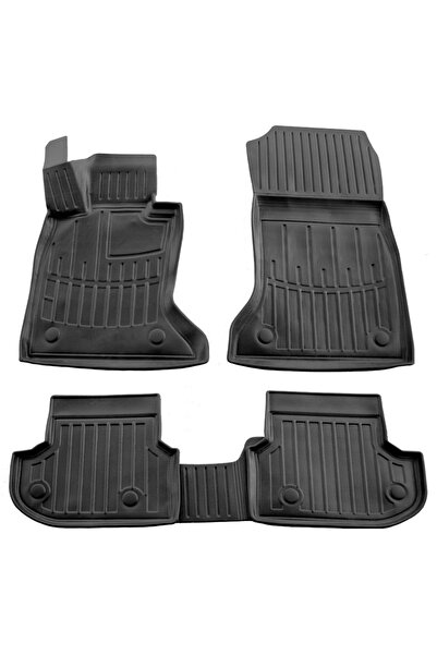 Umbrella Set covorase auto din cauciuc 105902, negru, pentru BMW 5 (F11), 201...