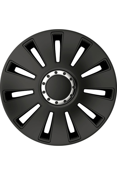 PETEX Set 4 capace roti Silverstone Pro RB531614, plastic ABS, 14 inch, negru...