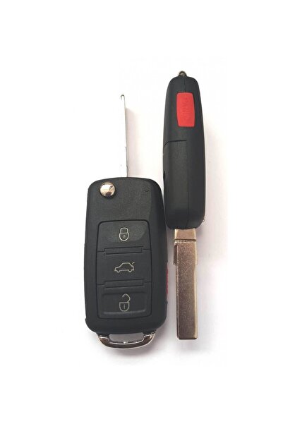 Akonen Carcasa cheie contact, 54162, pentru Skoda Fabia, Octavia, 3+1 butoane...