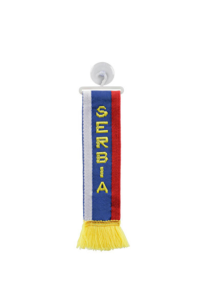 Lampa Steag ornamental auto 97896, Serbia, textil, prindere cu ventuza