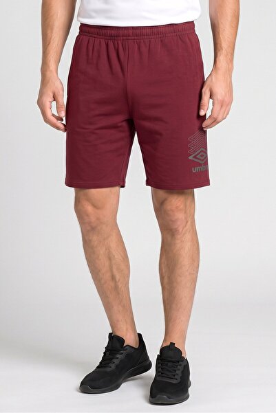 UMBRO Men Sportswear Fit Outdoor Shorts, Burgundy