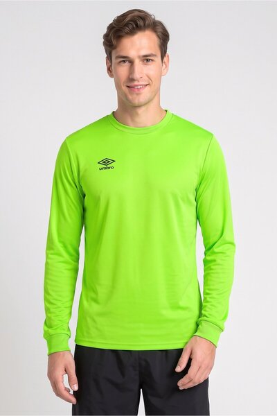 UMBRO Men Sportswear Fit Long Sleeve Training Jersey, Mint Green