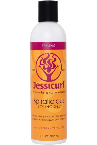 Jessicurl جل سبيراليسيس، 8 أونصة سائلة - جل للشعر المجعد والتحكم في التجعد، ب...