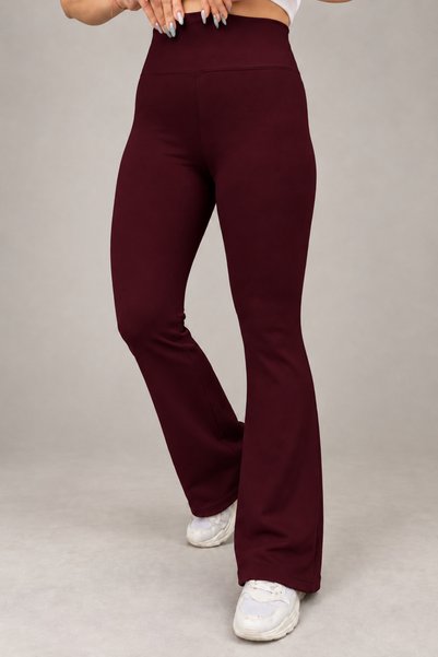 BUTİK1AVM Women's Sports Pants Spanish Leg 100% Cotton