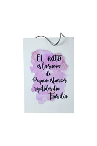 Generic Brand Tablou Decorativ din Lemn 20x30 cm, Design Motivațional cu Mesa...