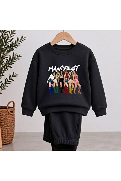 playwear Team Sweatshirt Manifestprinted Girls' Boys' Crew Neck Sweatshirt
