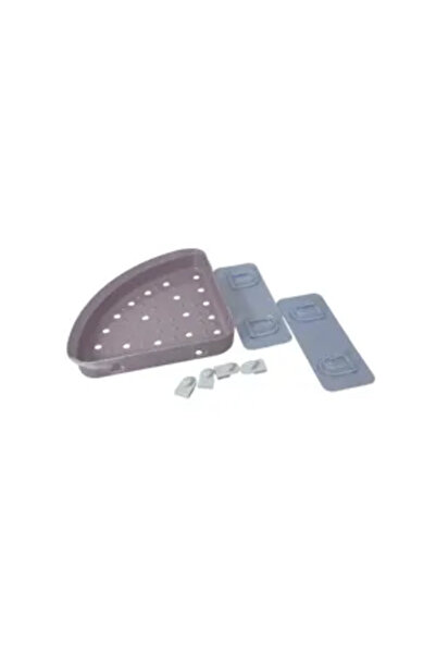Generic Brand Etajeră Colț pentru Baie cu Fixare Autoadezivă – Plastic Rezist...