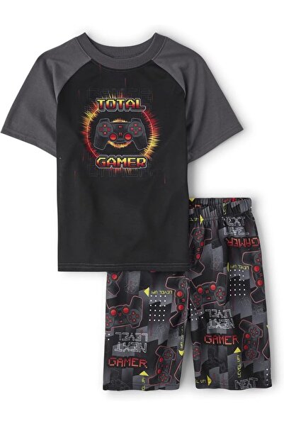 The Children's Place Boys' Short Sleeve 2 Piece Pajama Set