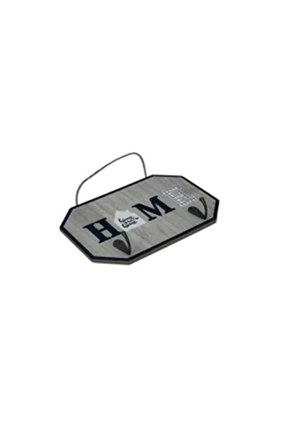 Generic Brand Cuier de Perete din Lemn cu 2 Agățători Metalice – Design Decor...