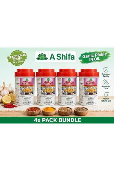 Generic Brand خلطة ثوم شيفا مخللة بالزيت - عبوة 4 قطع - 400 جرام × 4 (إجمالي ...