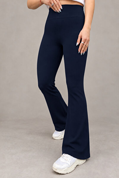 BUTİK1AVM Women's Sports Leggings Spanish Leg 100% Cotton