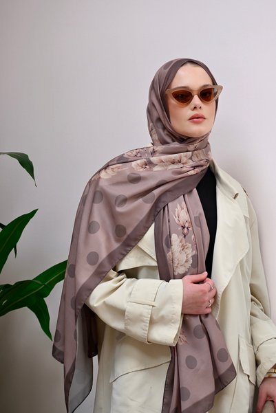 Mimelif Lin Puanlı Vual Şal 70x195 cm
