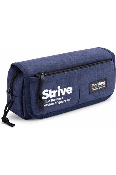 Generic Durable Canvas Pencil Bag with Zipper, Practical Design with Smart Or...