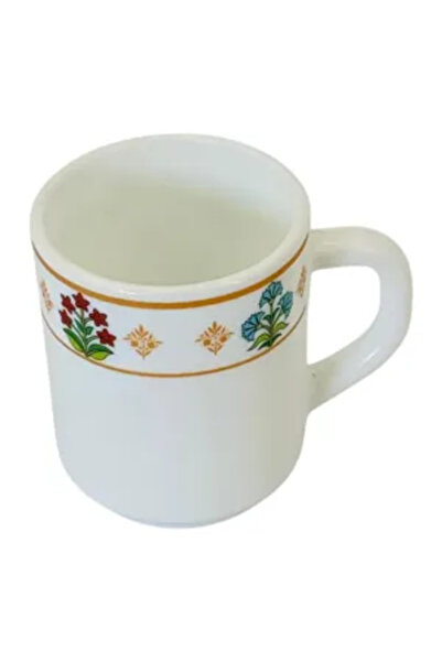 Generic Brand Ceramic Mug 250 ml, Mirage Model, Floral Design in Colorful Shades