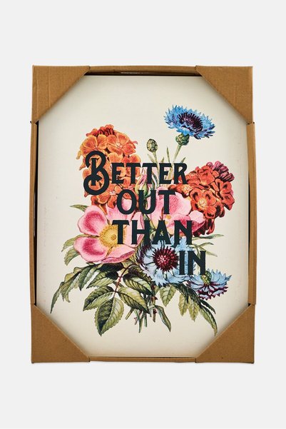 Country Living Better Out Than In Wall Plaque, Multicolor