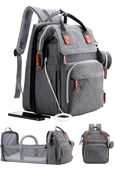GENERAL Diaper Bag Backpack with Changing Station, ISMGN Large Diaper Bag Mul...