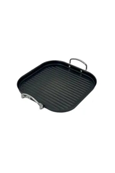 Generic Brand Tigaie Grill Patrata 29x29 cm – Fund Striat si Strat Antiaderen...