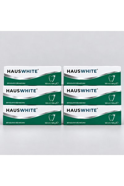 Beyazlatıcı Diş Macunu 6 × 100 ml – Florürsüz, Hidroksiapatit İçeren Formül