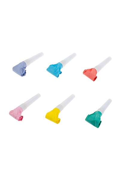 OEM Set Suflători de Petrecere Multicolore Pastel – 15 buc. – Accesoriu Vesel...