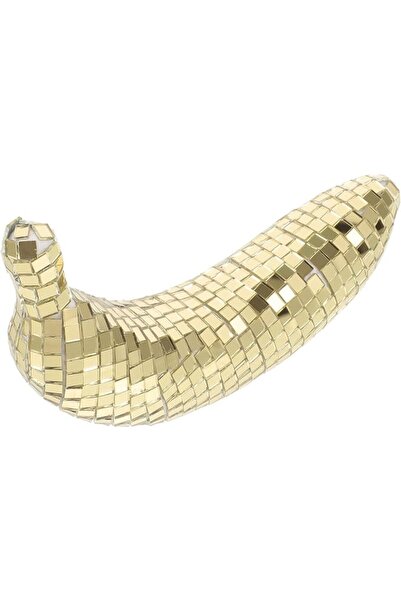 GENERAL بالوو مراة عاكسة للضوء على شكل موز ديسكو لتزيين سطح المكتب للحفلات وا...