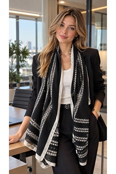 FELLMENS Sal14 Cotton Patterned Women's Shawl 80X180 cm