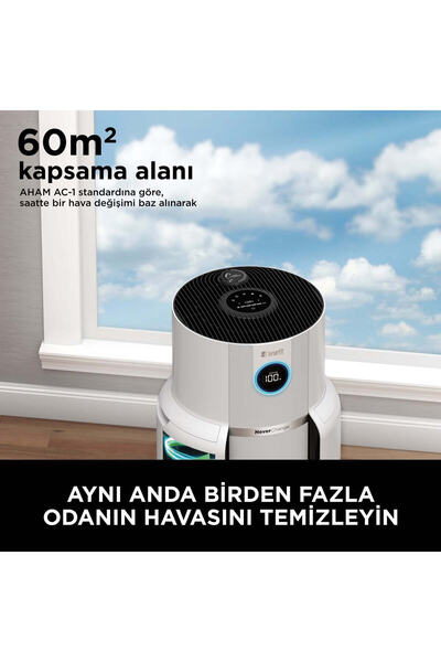 Shark Neverchange5 Clean Sense Iq Hava Temizleyicisi Tiftik Makinesi Hediye