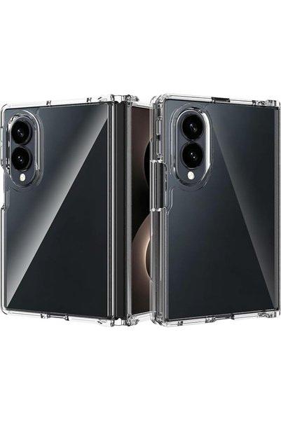 Aookay For Samsung Fold 8 Clear Magnetic Case: Ultra Thin Crystal Transparent...