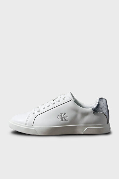 Calvin Klein Deri Logolu Sneaker Ayakkabı HW0HW03312061 Kadın AYAKKABI HW0HW03312 061