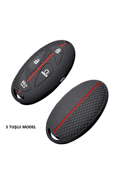 Alazpay Hyundai Compatible Tucson, Ioniq, Kona, Elantra Patterned Silicone Ke...
