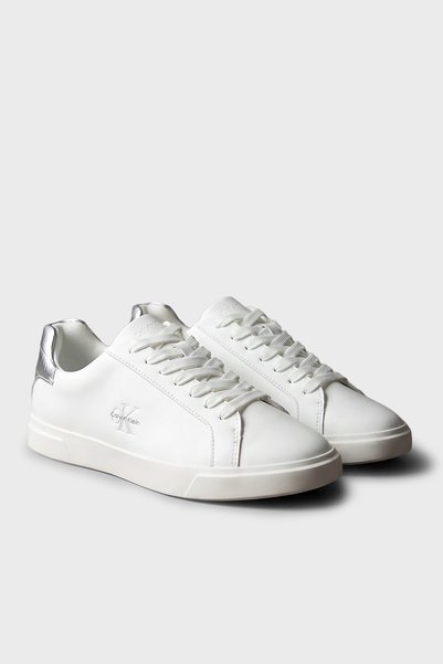 Calvin Klein Deri Logolu Sneaker Ayakkabı HW0HW03312061 Kadın AYAKKABI HW0HW03312 061