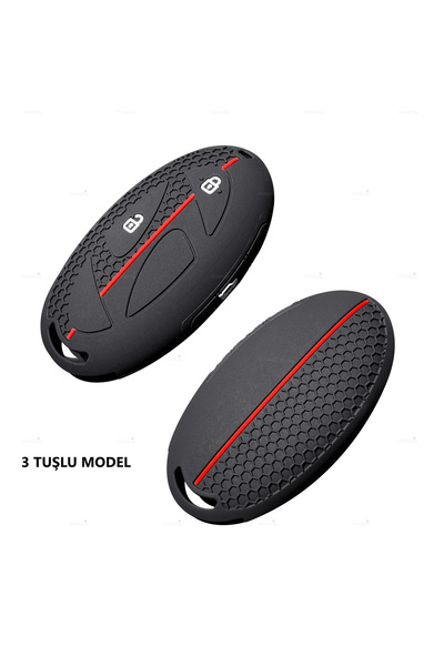 Alazpay Hyundai Compatible Tucson, Ioniq, Kona, Elantra Patterned Silicone Ke...