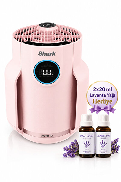 Shark NeverChange5 Compact Pro Hava Temizleyici - Pembe 2x20 ml Lavanta Yağı Hediye