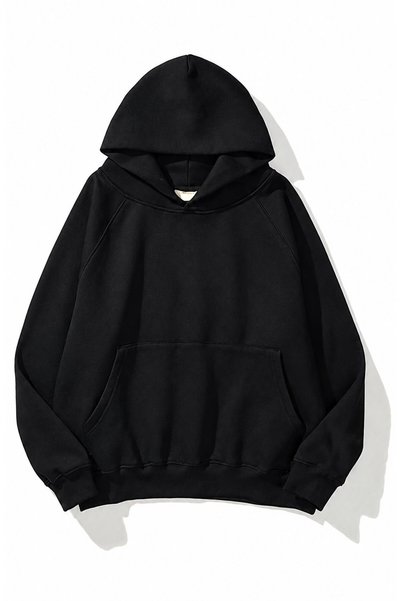 eleva be gentle Unisex 3 Thread Oversize Printed Hooded Sweatshirt Quality Fa...