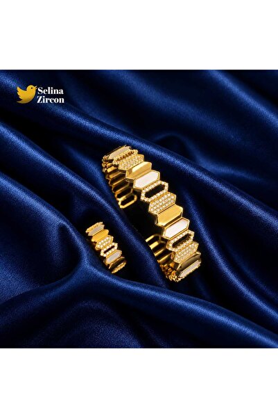 Accessories طقم مجوهرات اسواره مع خاتم زركون