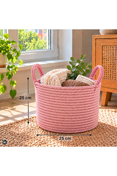 ÖRGÜM Multi-Purpose Mesh Basket Organizer 25X25 cm