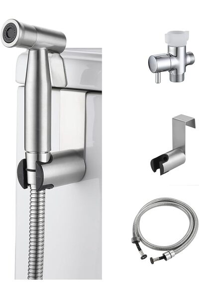 GENERAL 2 Pieces Bidet Toilet Sprayer Head Stainless Steel Handheld Bidet Spr...