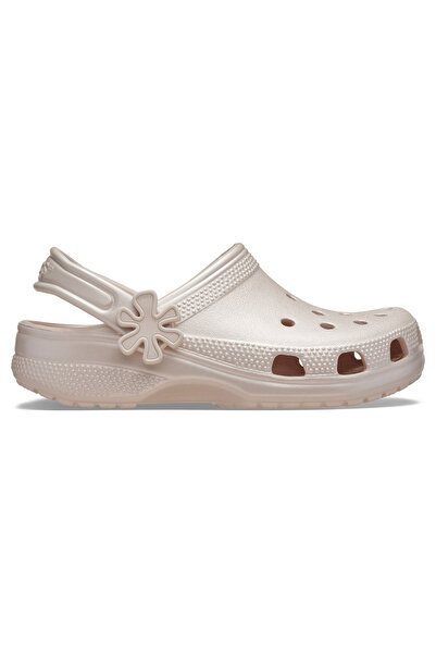 Crocs Παιδικό Κλασικό Τσόκαρο με Μαργαριταρένια Λάμψη και Διακοσμητικά Λουλού...