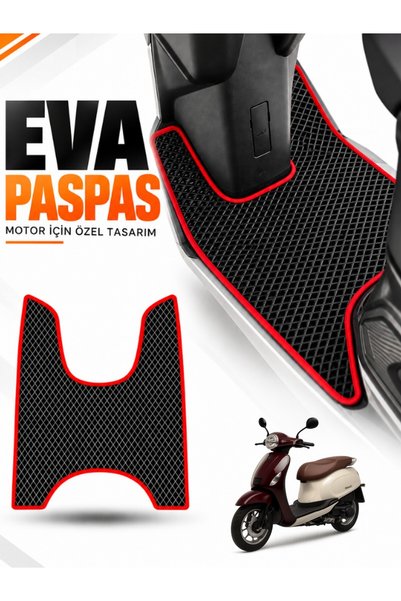 Guerrino Rks Si̇esta Compatible Eva Motorcycle Mat Scooter Foot Mat Motor-Spe...