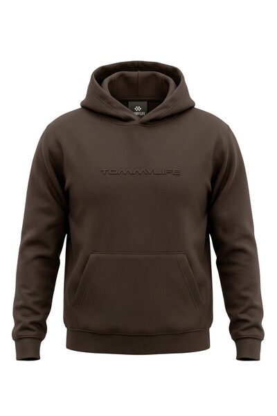 TOMMY LIFE Children's Black Boys Waiter Sweat Hooded Sweatshirt