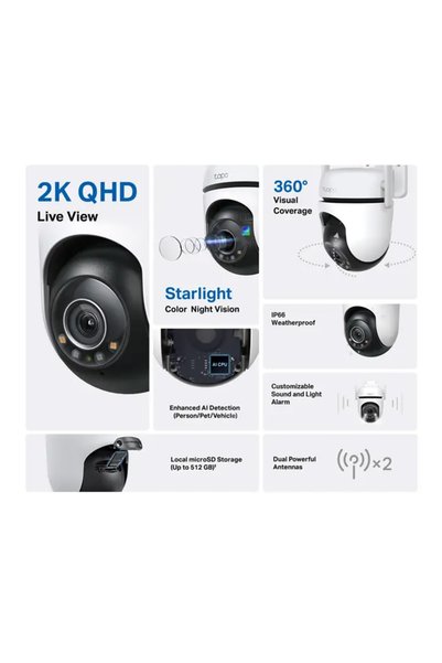 TP-LINK Tapo C520WS Dış Mekan Güv Kamera