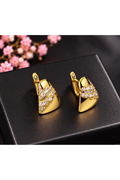 STILCOCHET Cercei Placați cu Aur 14k
