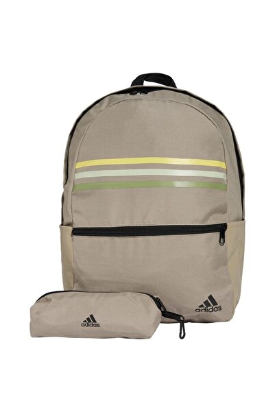 adidas Κλασικό Οριζόντιο Σακίδιο Πλάτης με 3 Ρίγες, Ενιαίο Μέγεθος